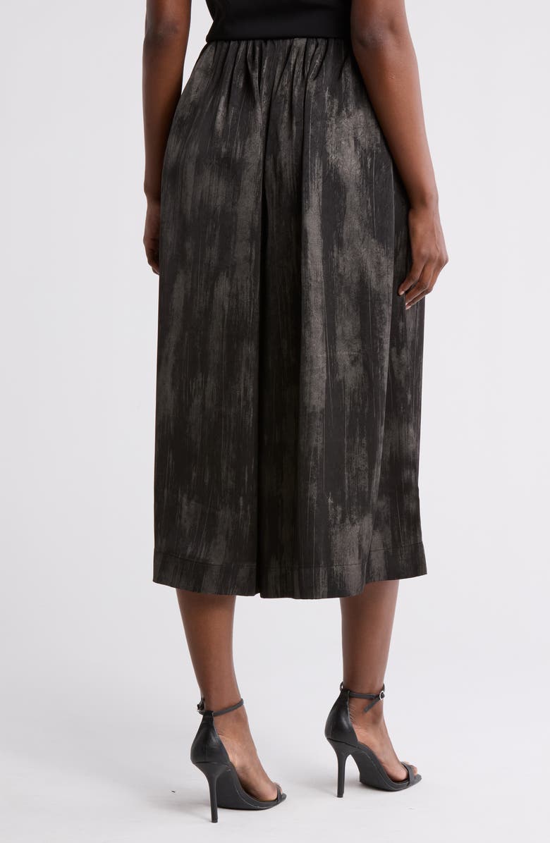 PATRIZIA LUCA Wide Leg Crop Pants, Alternate, color, Black