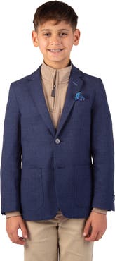 TailorByrd Kids' Textured Slub Sport Coat