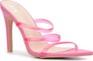 NEW YORK AND COMPANY Biana Clear Strappy Heeled Sandal