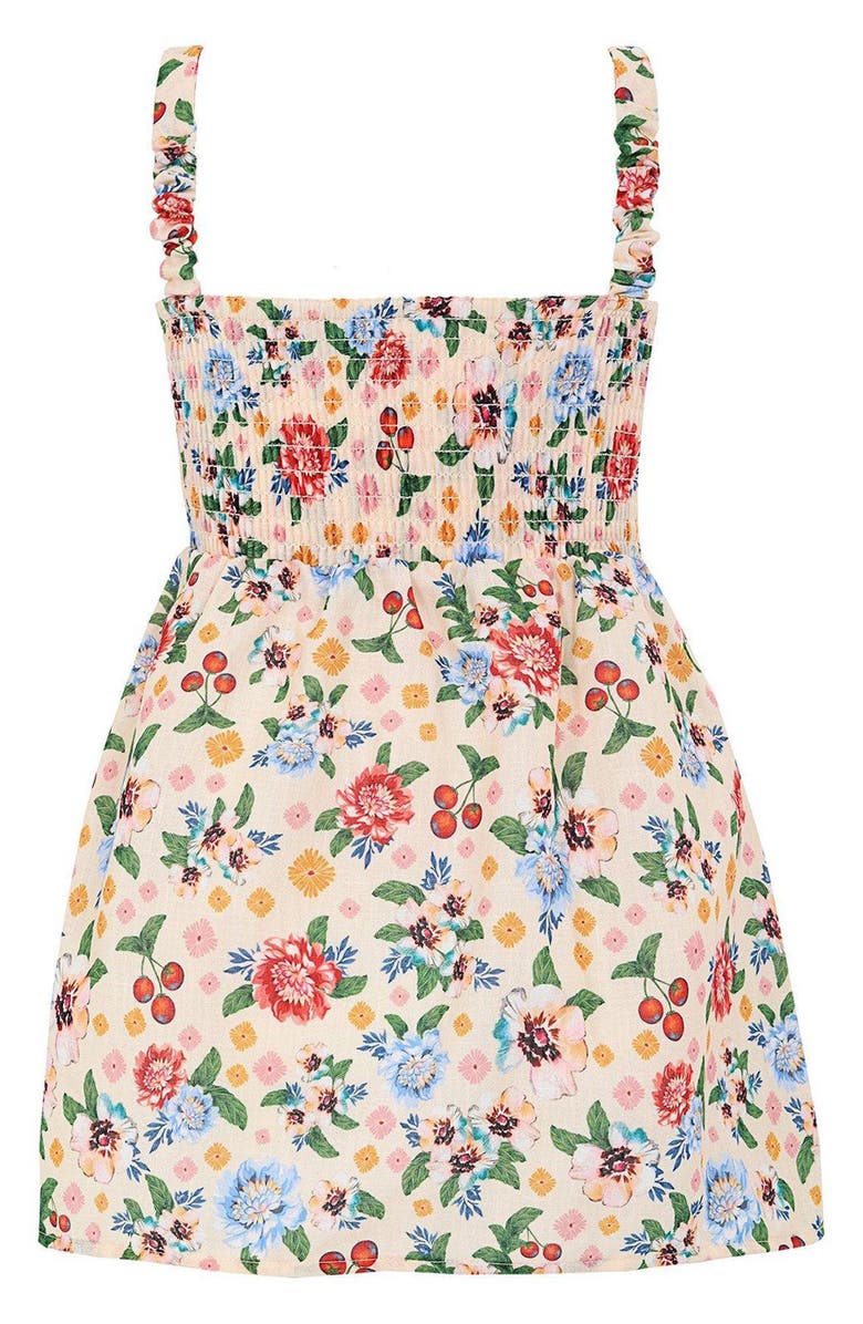 Agua Bendita Kids' Basket Cover-Up Dress, Alternate, color, White Multi