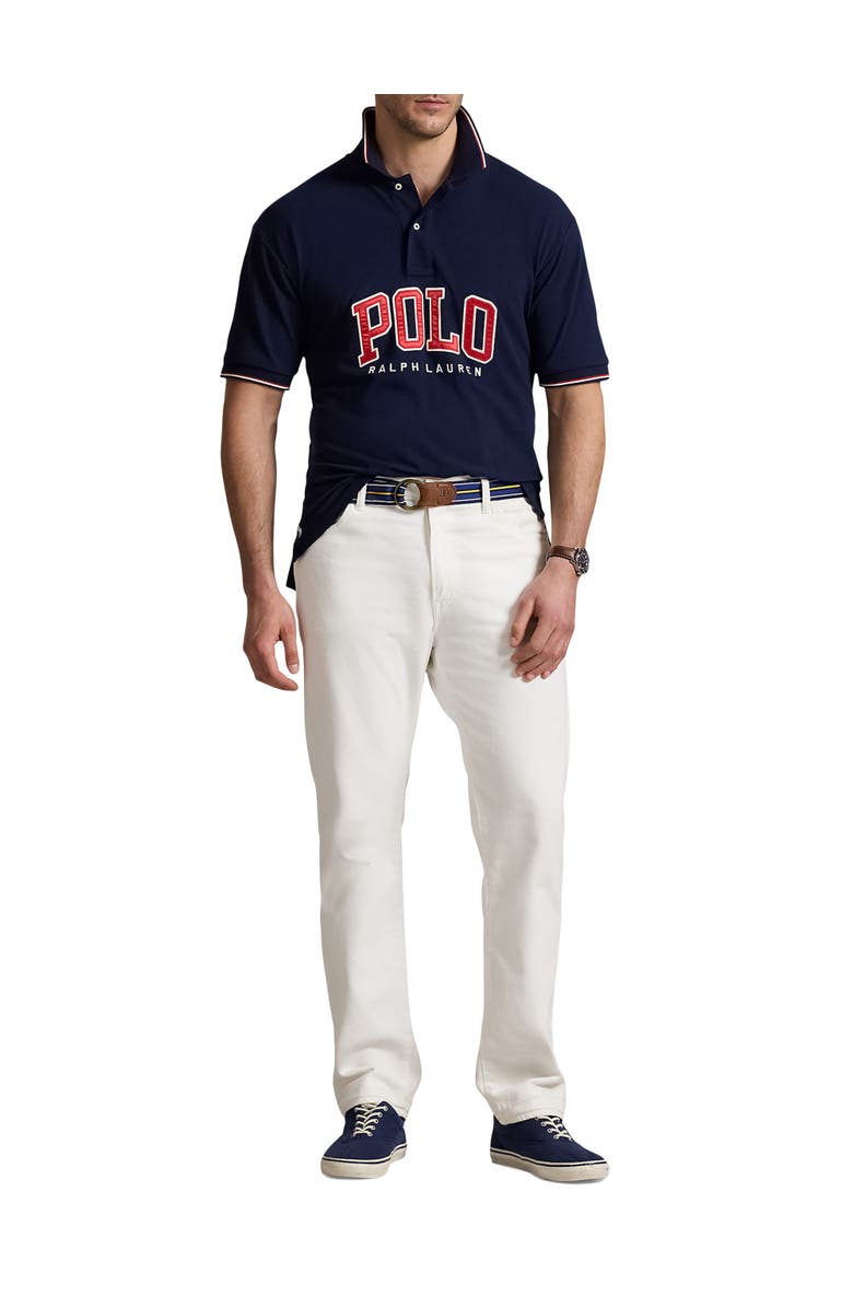 Polo Ralph Lauren Big & Tall Logo Mesh Polo Shirt, Alternate, color, Cruise Navy