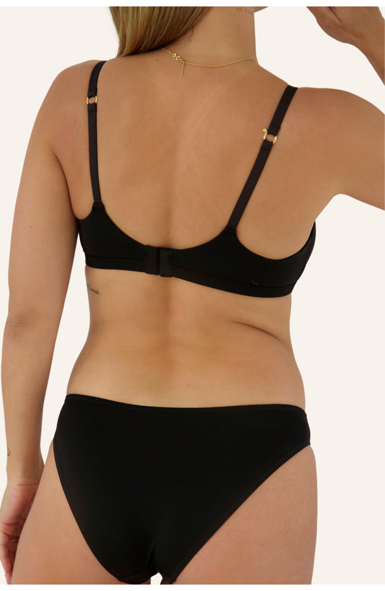 Embrace Lounge Nursing Bra, Alternate, color, Black