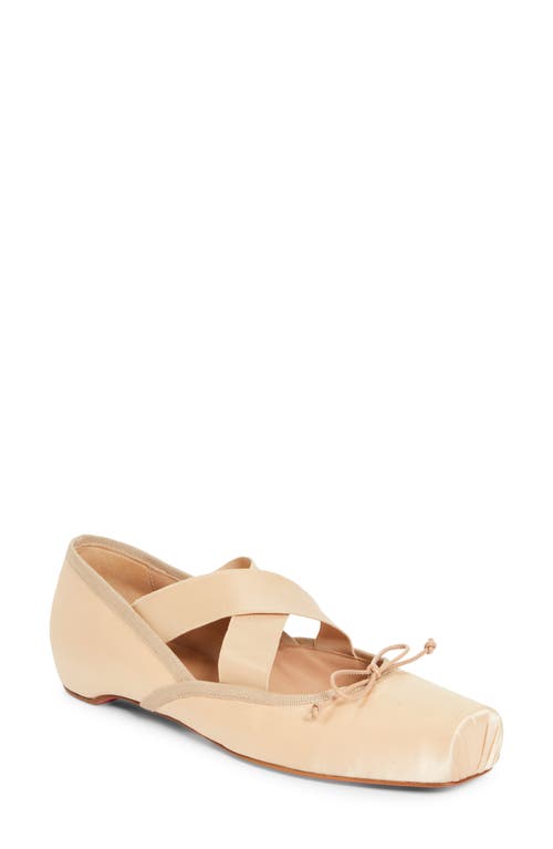 Christian Louboutin Cassiasticina Ballet Flat In Neutral