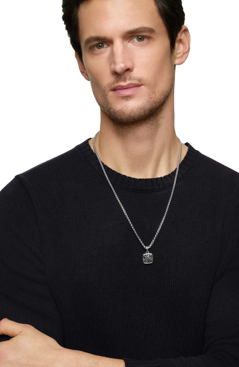 David Yurman Armory<sup>®</sup> Amulet with Pavé Black Diamonds, Alternate, color,