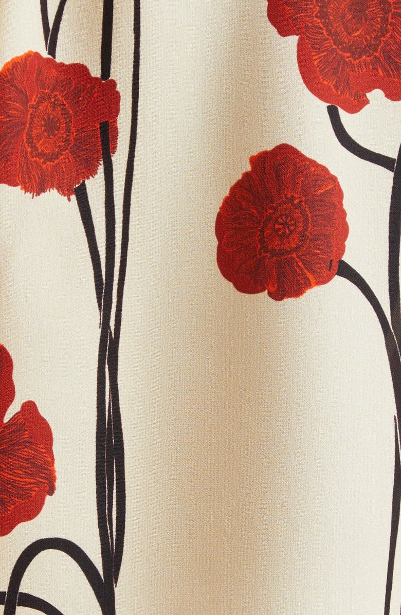 Johanna Ortiz Petalos Rojos Silk Top, Alternate, color, 