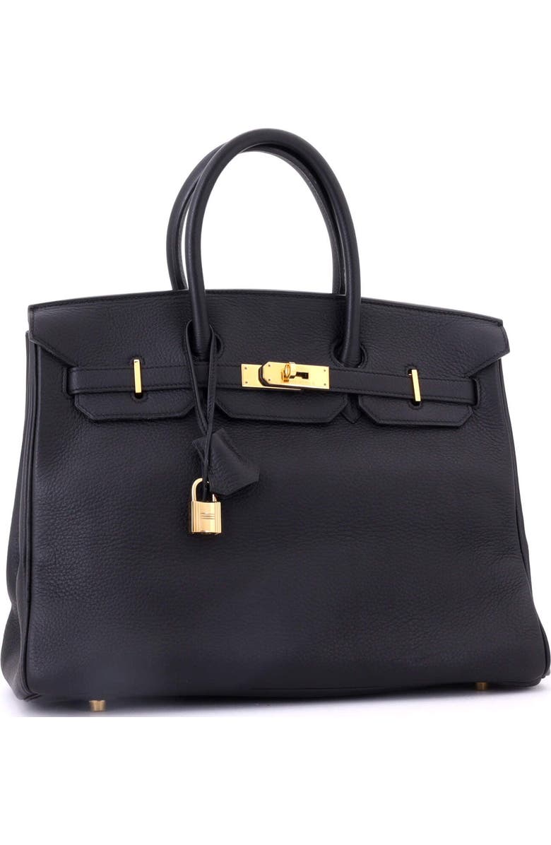 Pre-Owned Hermes Birkin Handbag Black Togo with Gold Hardware 35, Alternate, color, Noir