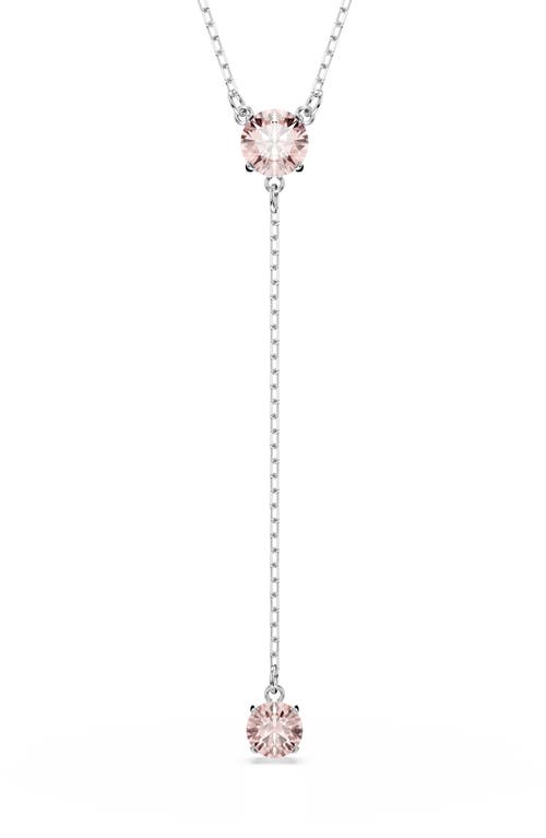 Shop Swarovski Attract Y-necklace In Pink