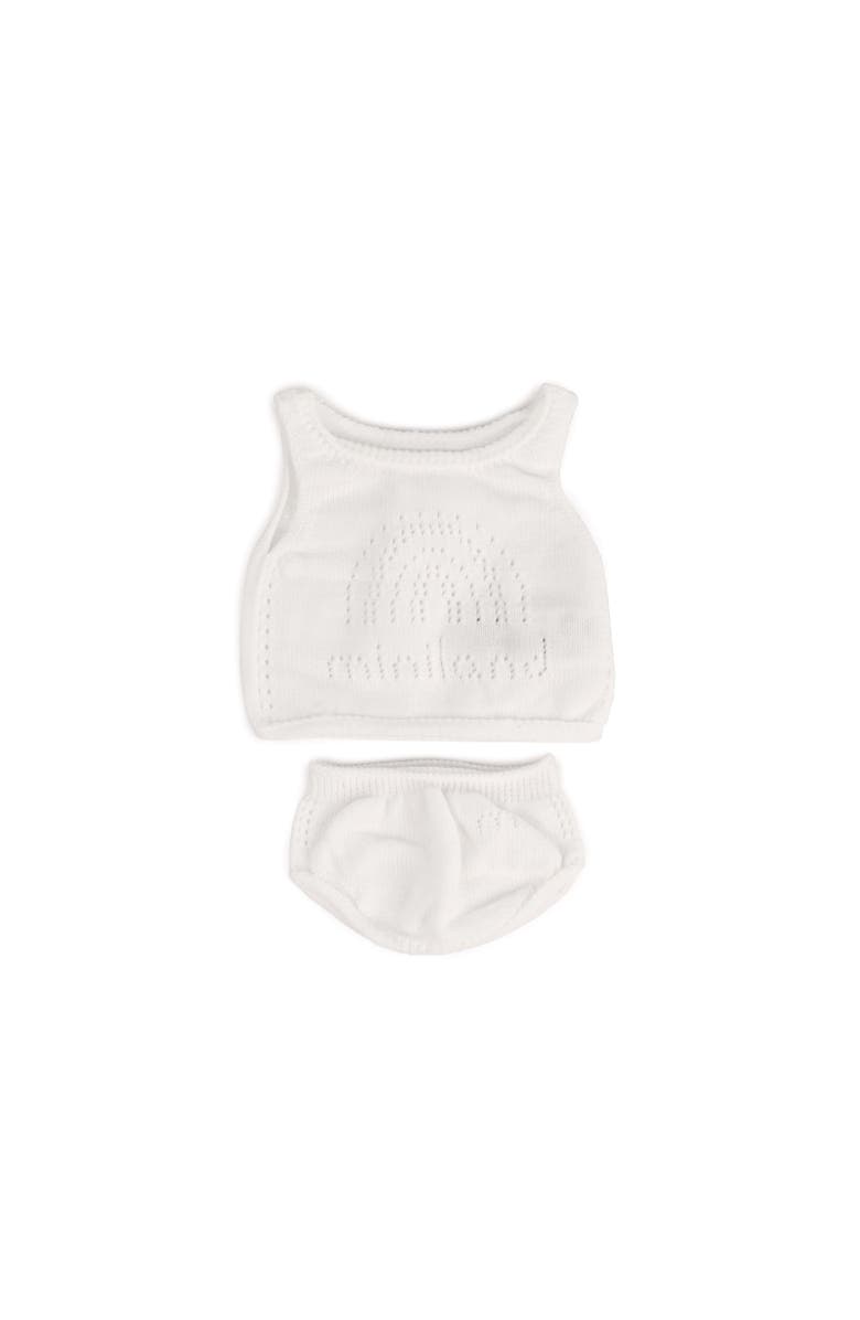 Miniland Underwear  Set 15 inch & 15¾ inch, Main, color, White Multi