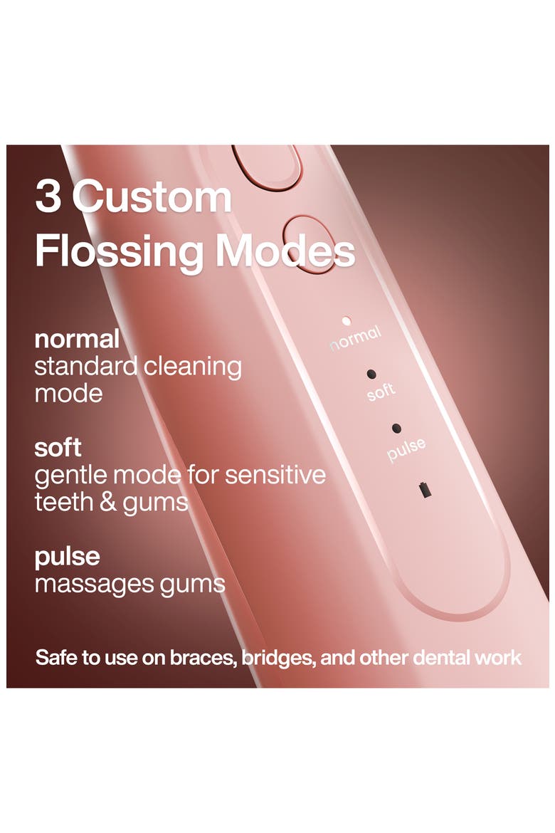 Icon Electric Rechargeable Water Flosser, Alternate, color, BLUSH