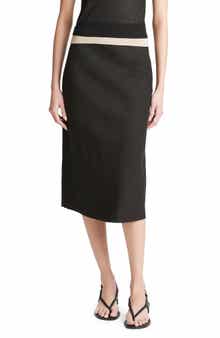 Easy Linen Blend Slip Skirt