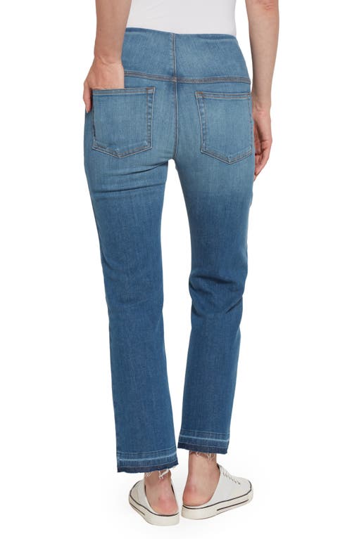 Lyssé Lysse High Waist Baby Bootcut Ankle Jeans In Blue
