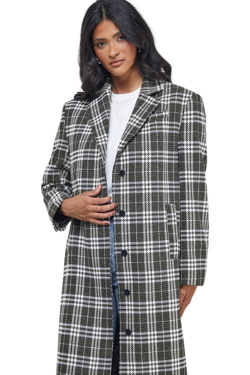 Warehouse Oversized Maxi Coat In Multi