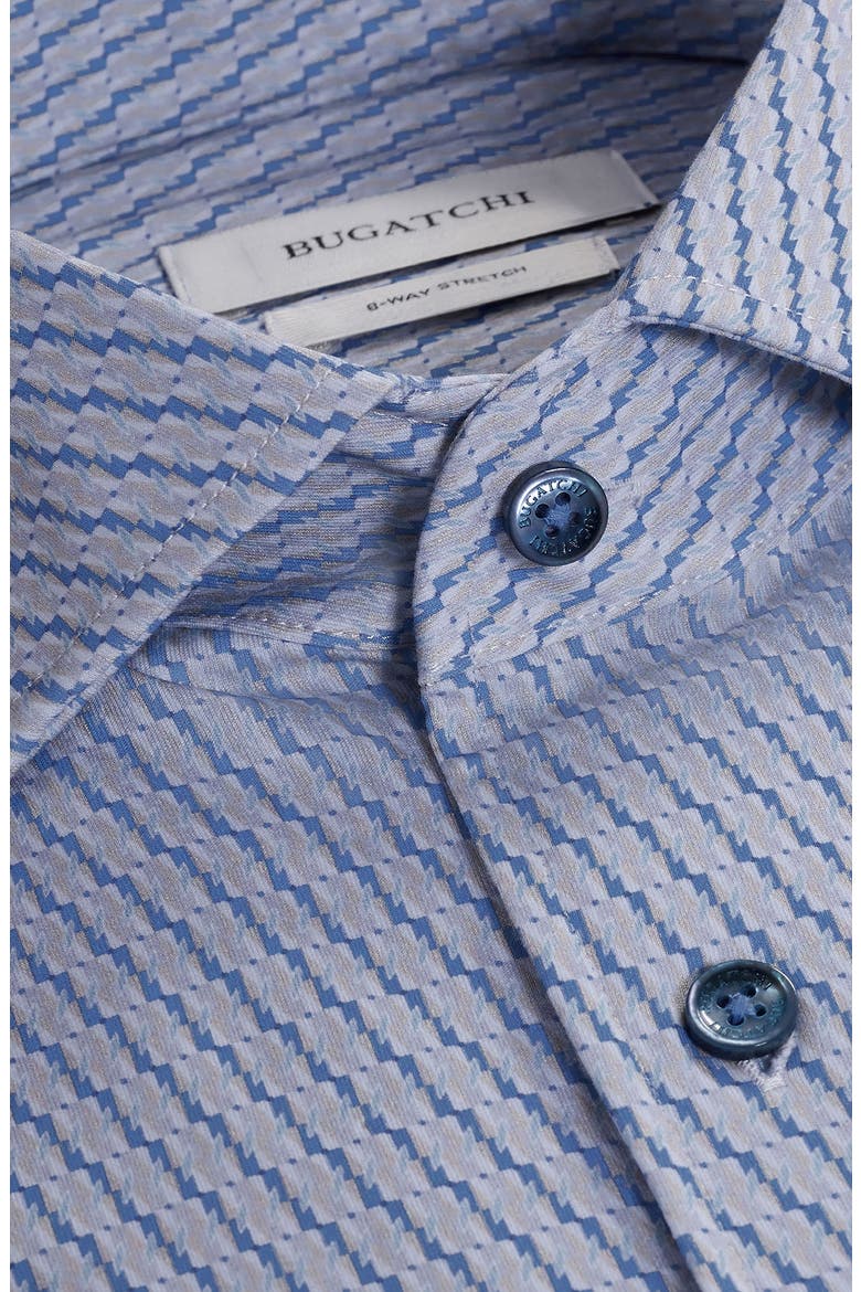 Devon OoohCotton® Geo Print Button-Up Shirt, Alternate, color, AIR BLUE