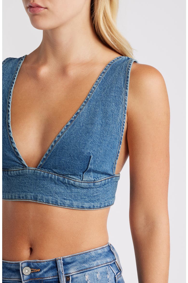 Denim Bralette, Alternate, color, INDIGO599