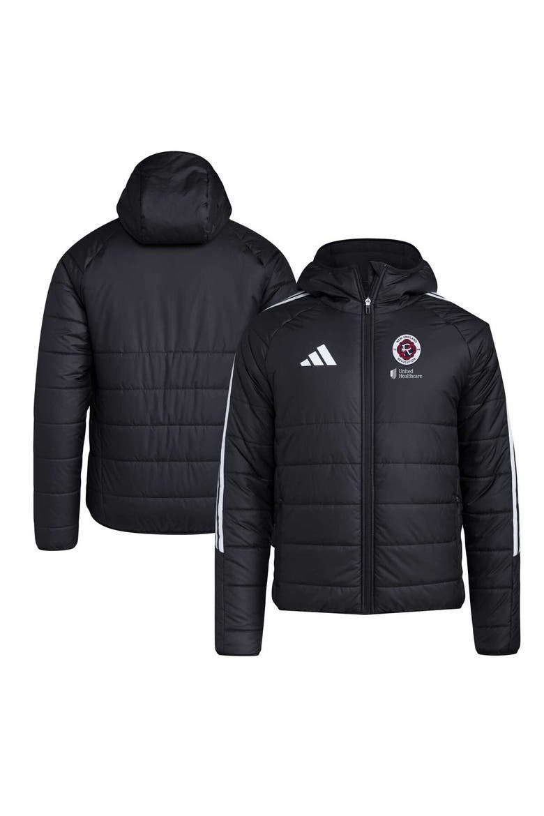 Men's adidas Black New England Revolution Tiro 24 Full-Zip Winter Hoodie Jacket, Main, color, Black