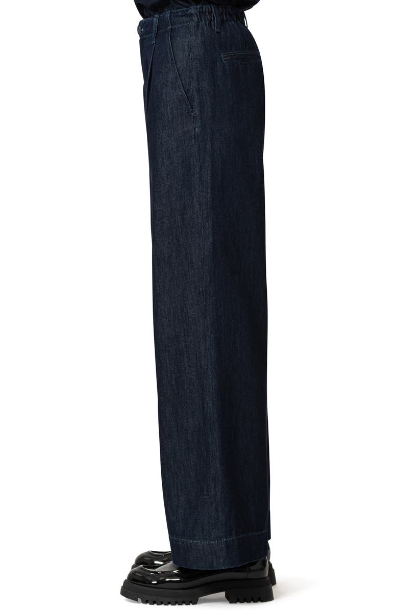 Mavi Jeans Pera Pleated High Waist Wide Leg Pants, Alternate, color, Rinse Denim