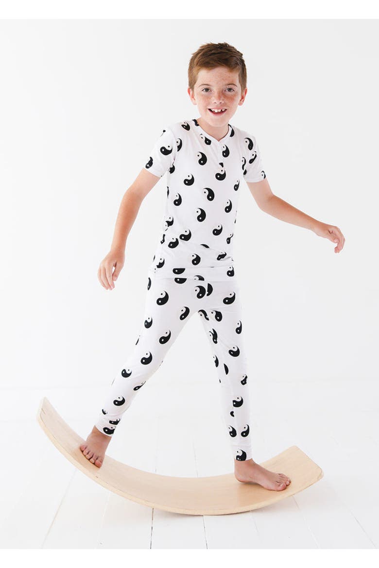 Yin & Yang Pajama Set, Alternate, color, White