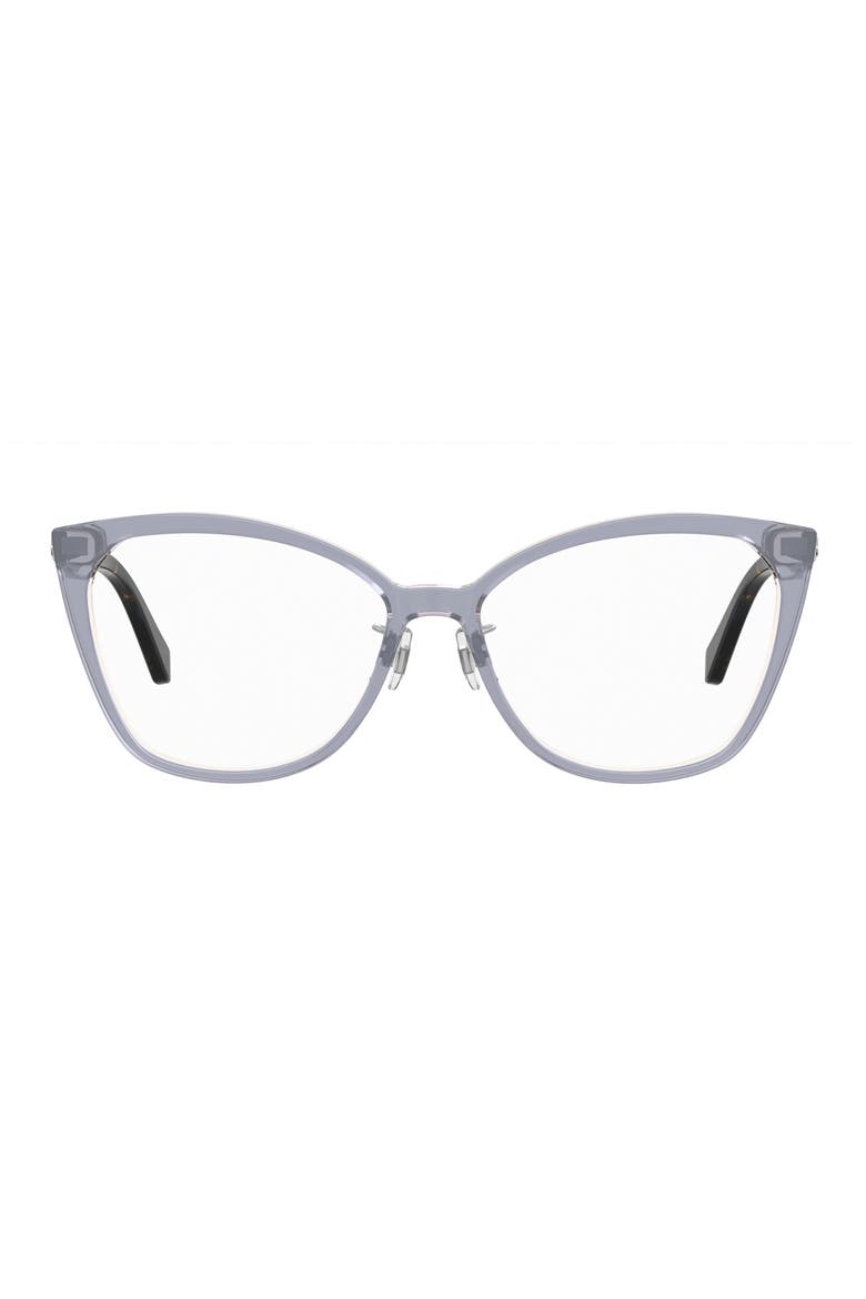 zahra 55mm cat eye optical glasses, Main, color, GREY BEIGE