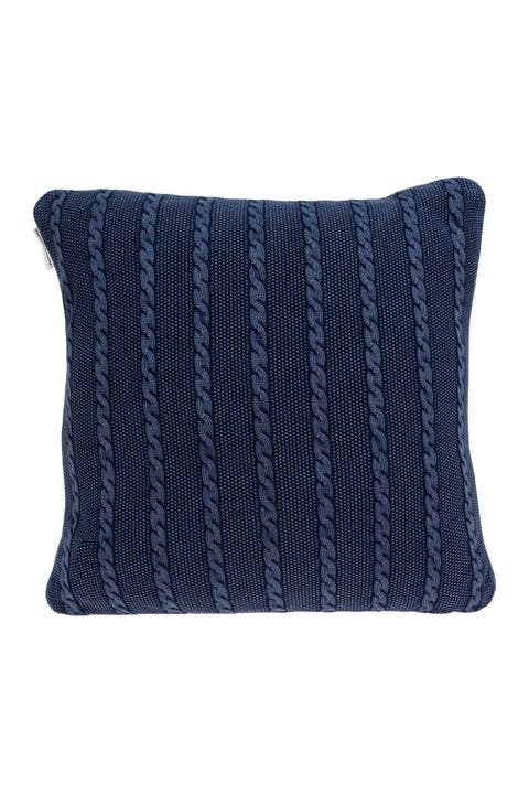 Danza Transitional Pillow - 18" x 18" - Blue