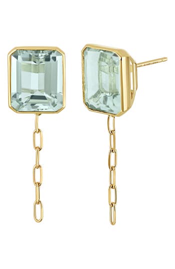 Bony Levy 14k Gold Prasiolite Earrings In Gold