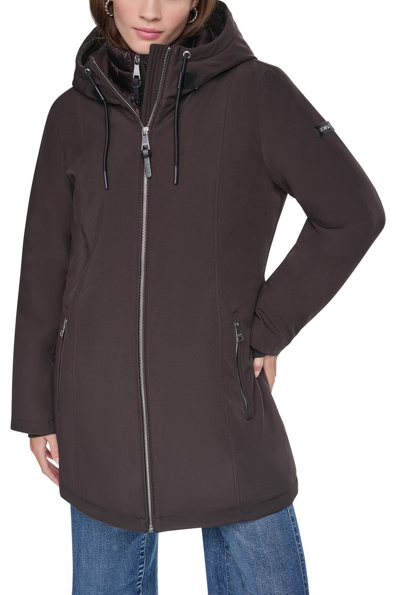 Softshell Jacket with Ciré Bib, Main, color, BITTER