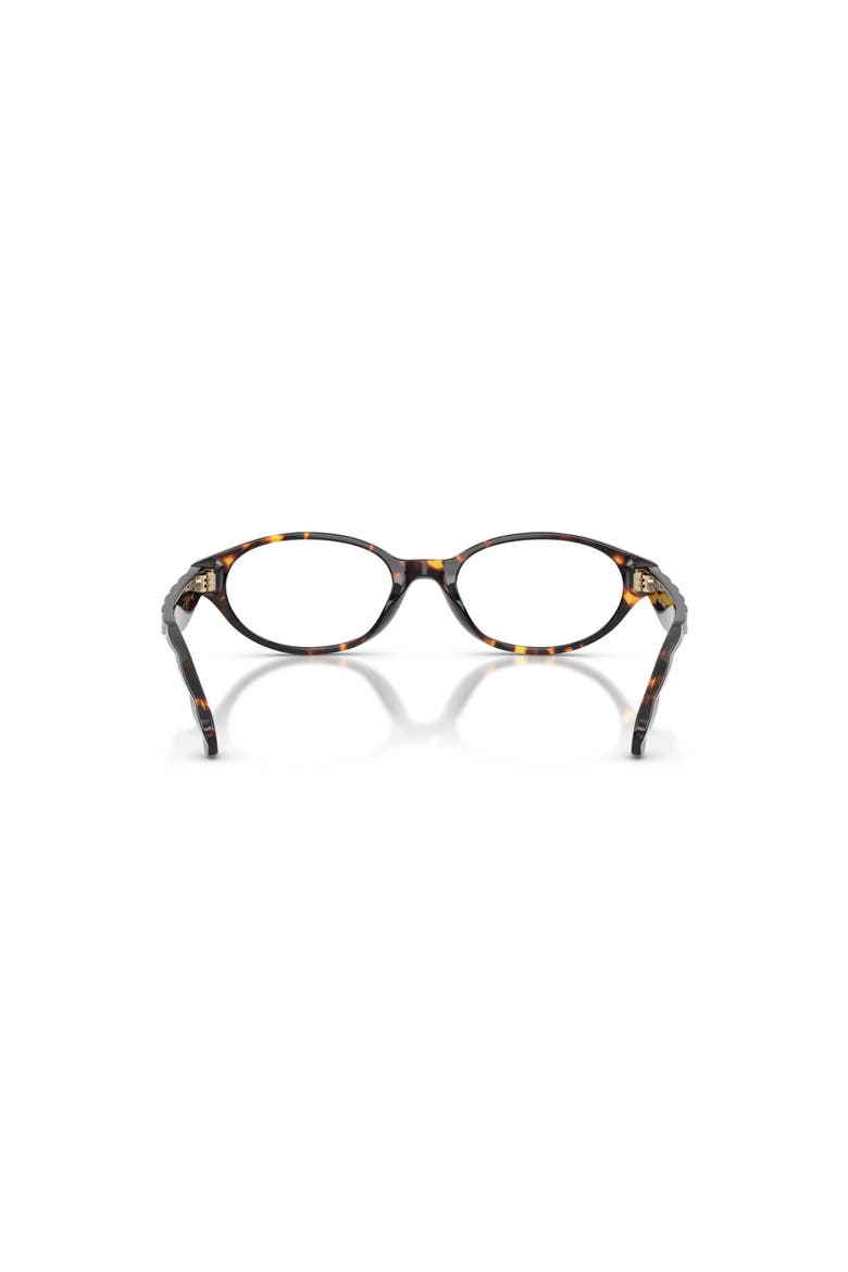 52mm Oval optical glasses, Alternate, color, Tortoise