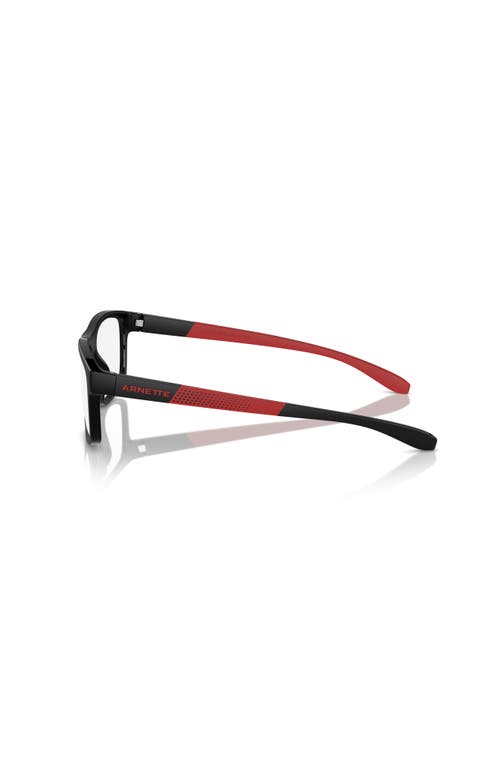 Arnette 56mm Rectangle Optical Glasses In Black