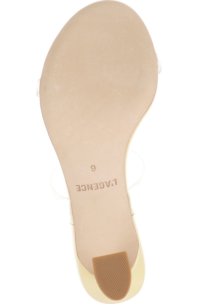 L'AGENCE Idalie Slide Sandal, Alternate, color, Yellow Vinyl