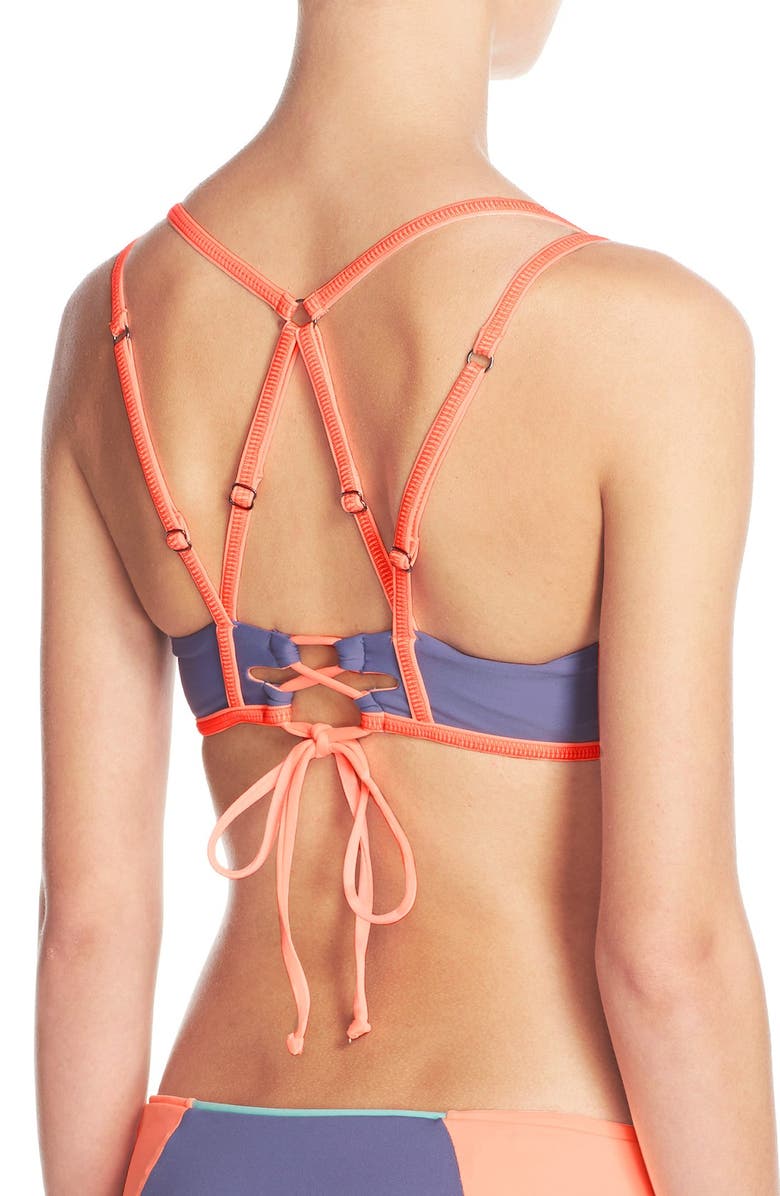 Maaji Colorblock Underwire Bikini Top, Alternate, color, 