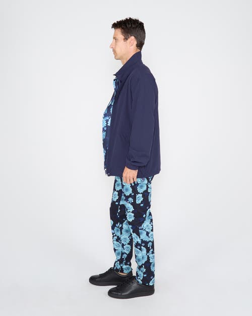 Lords Of Harlech Pascali Reversible Performance Jacket Serios Floral In Blue