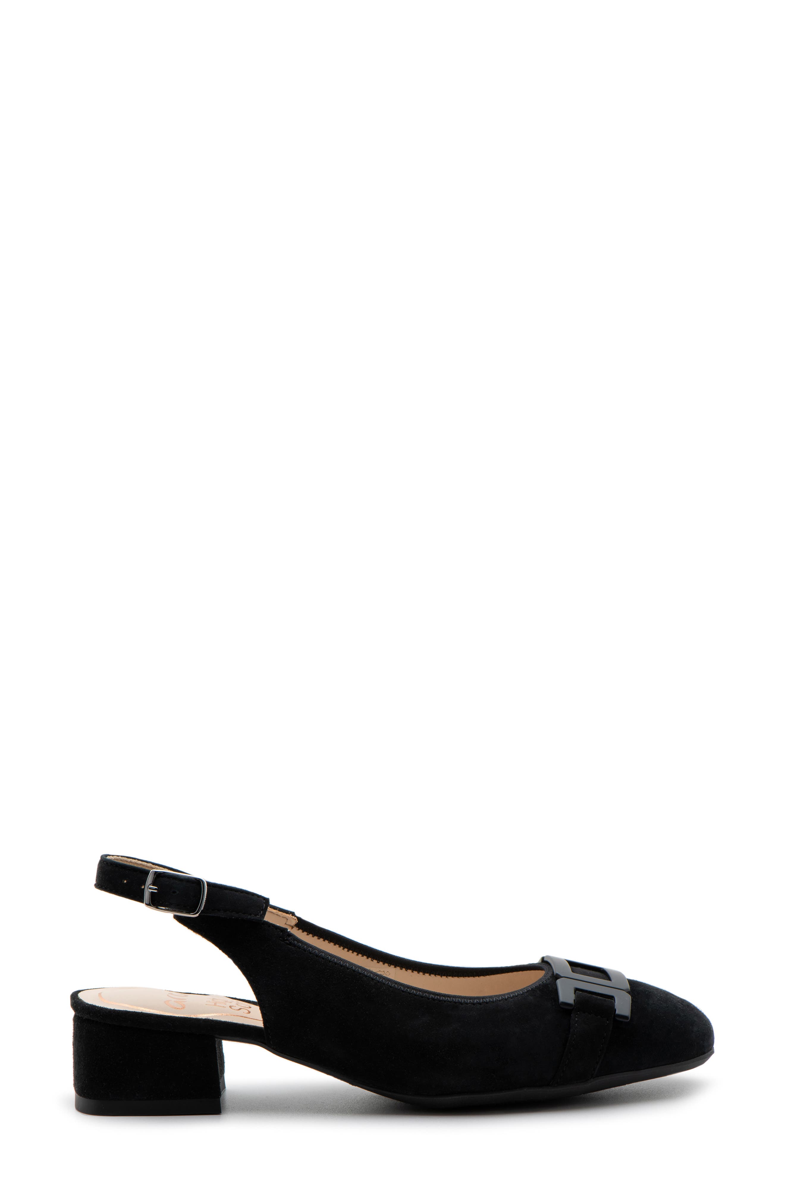 ara Gallant Sling 2.0 Pump, Alternate, color, Black Suede