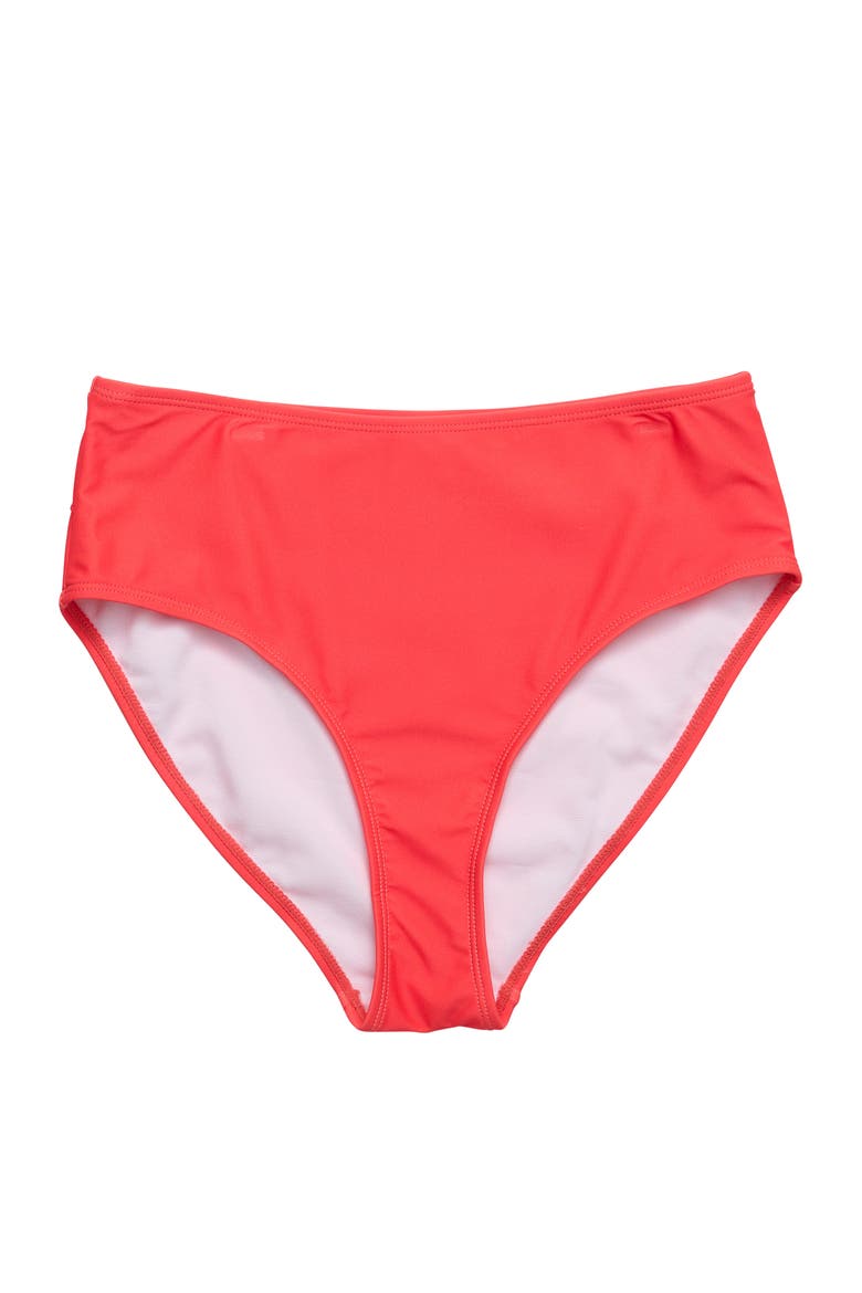 Women's High Waisted Sustainable Bikini Bottom, Main, color, Watermelon