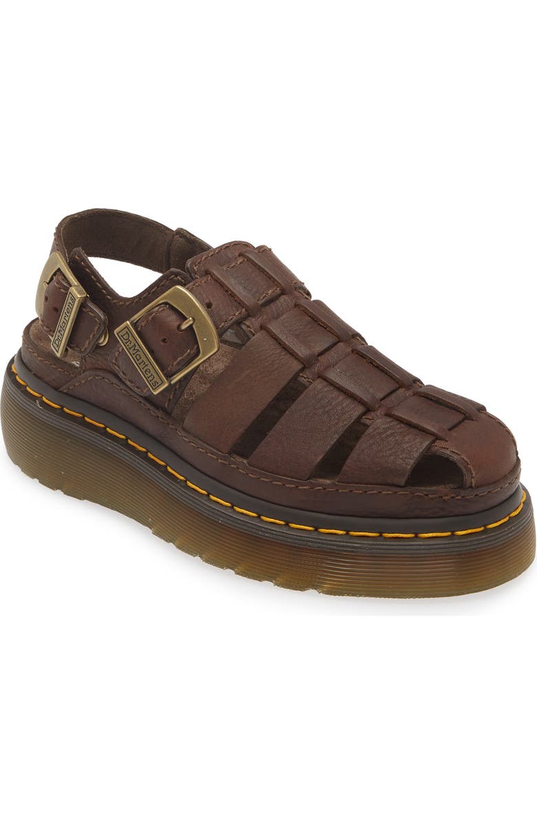 Dr. Martens Wrenlie Fisherman Sandal, Main, color, Dark Brown