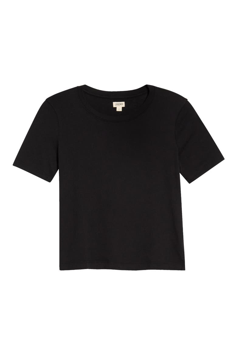 Stormy Crop Tee, Main, color, BLACK