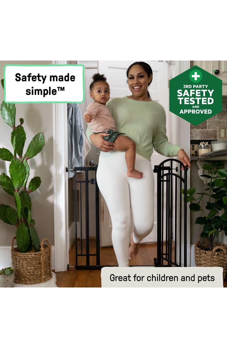 INGENUITY The Doorway 48W Series Pet and Baby Gate, Alternate, color, Black