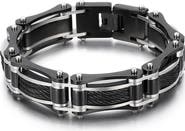 EYE CANDY LOS ANGELES Levi Titanium Bracelet