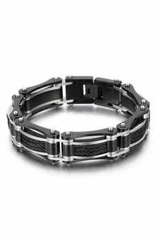 EYE CANDY LOS ANGELES Levi Titanium Bracelet