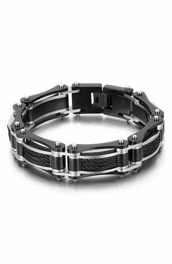 EYE CANDY LOS ANGELES Levi Titanium Bracelet