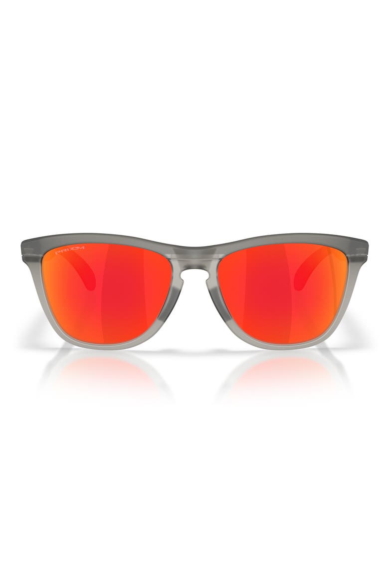 Frogskins™ Range 58mm Polarized Prizm™ Round Sunglasses, Main, color, MATTE GREY SMOKE/ GREY RUBY