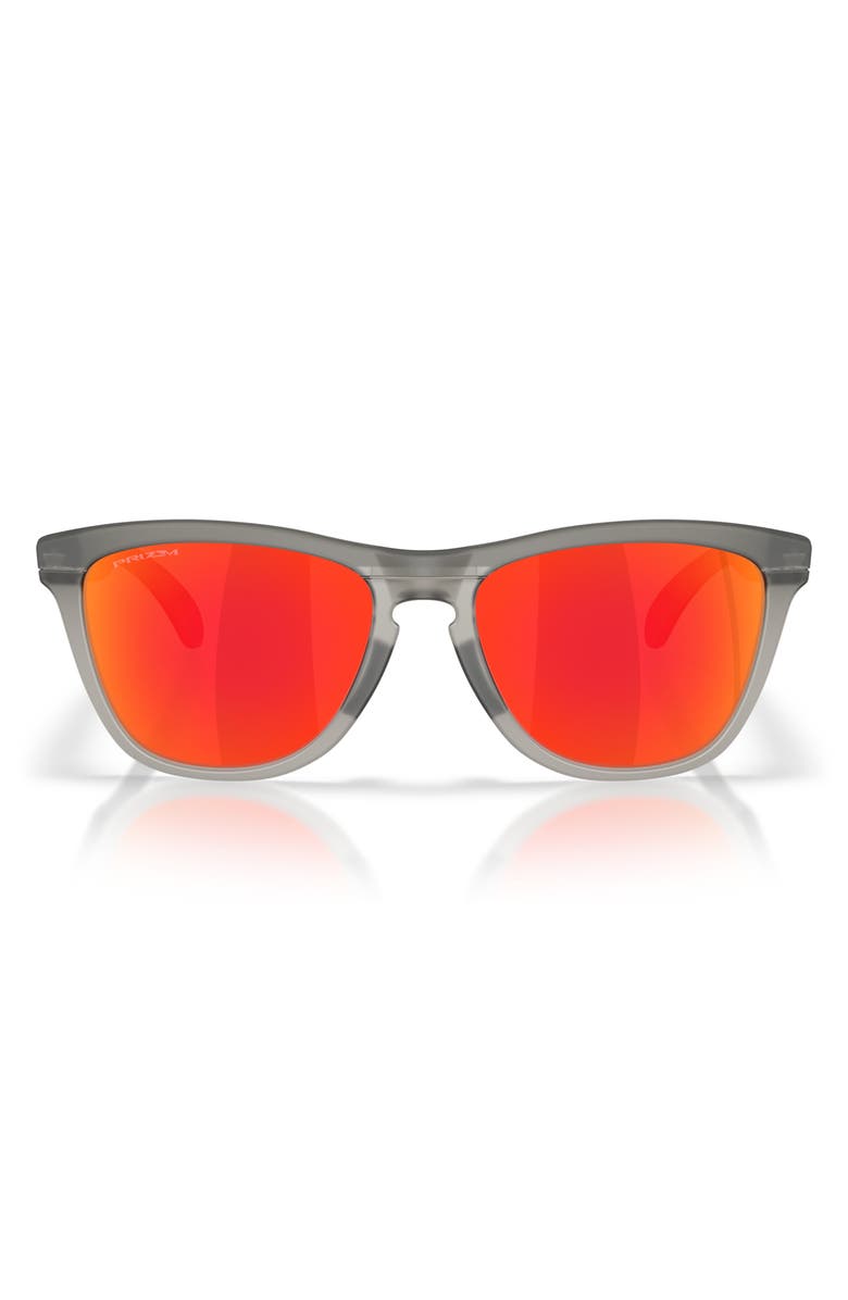 Oakley Frogskins<sup>™</sup> Range 58mm Polarized Prizm<sup>™</sup> Round Sunglasses, Main, color, Matte Grey Smoke/ Grey Ruby