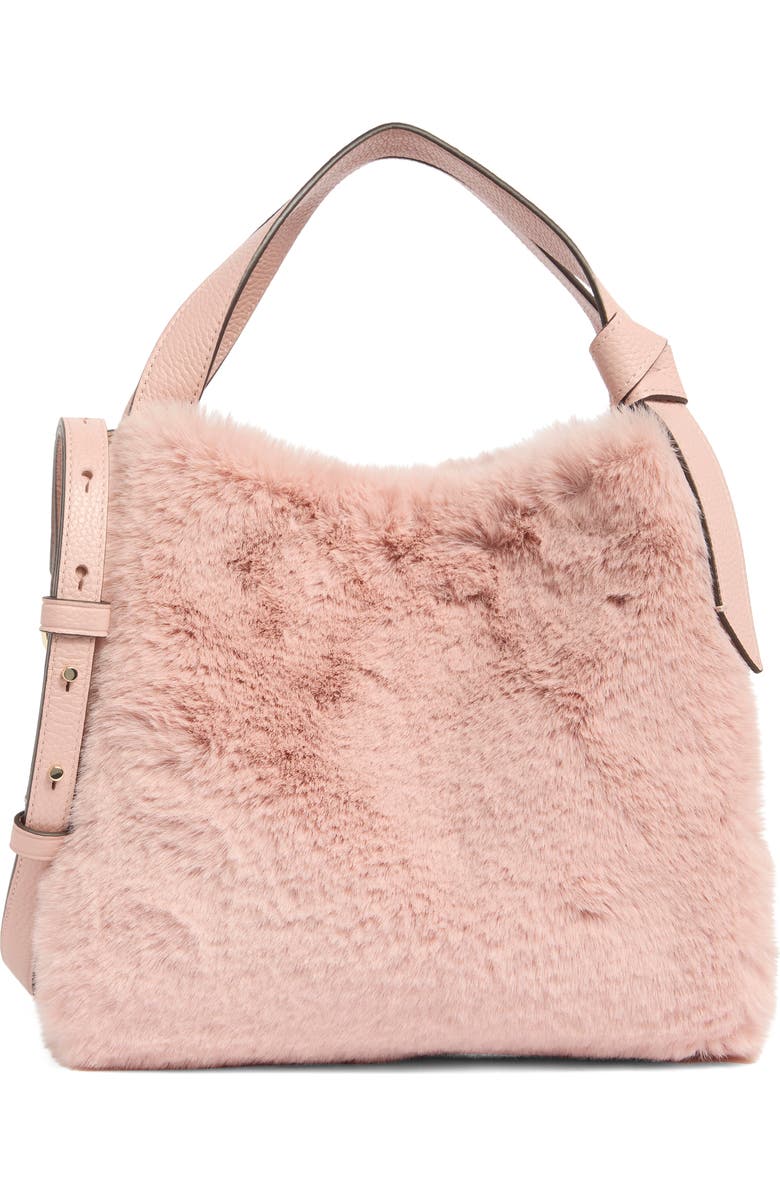 Kate Spade New York faux fur medium crossbody bag, Main, color,
