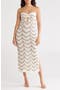 Strapless Wavy Pointelle Maxi Dress