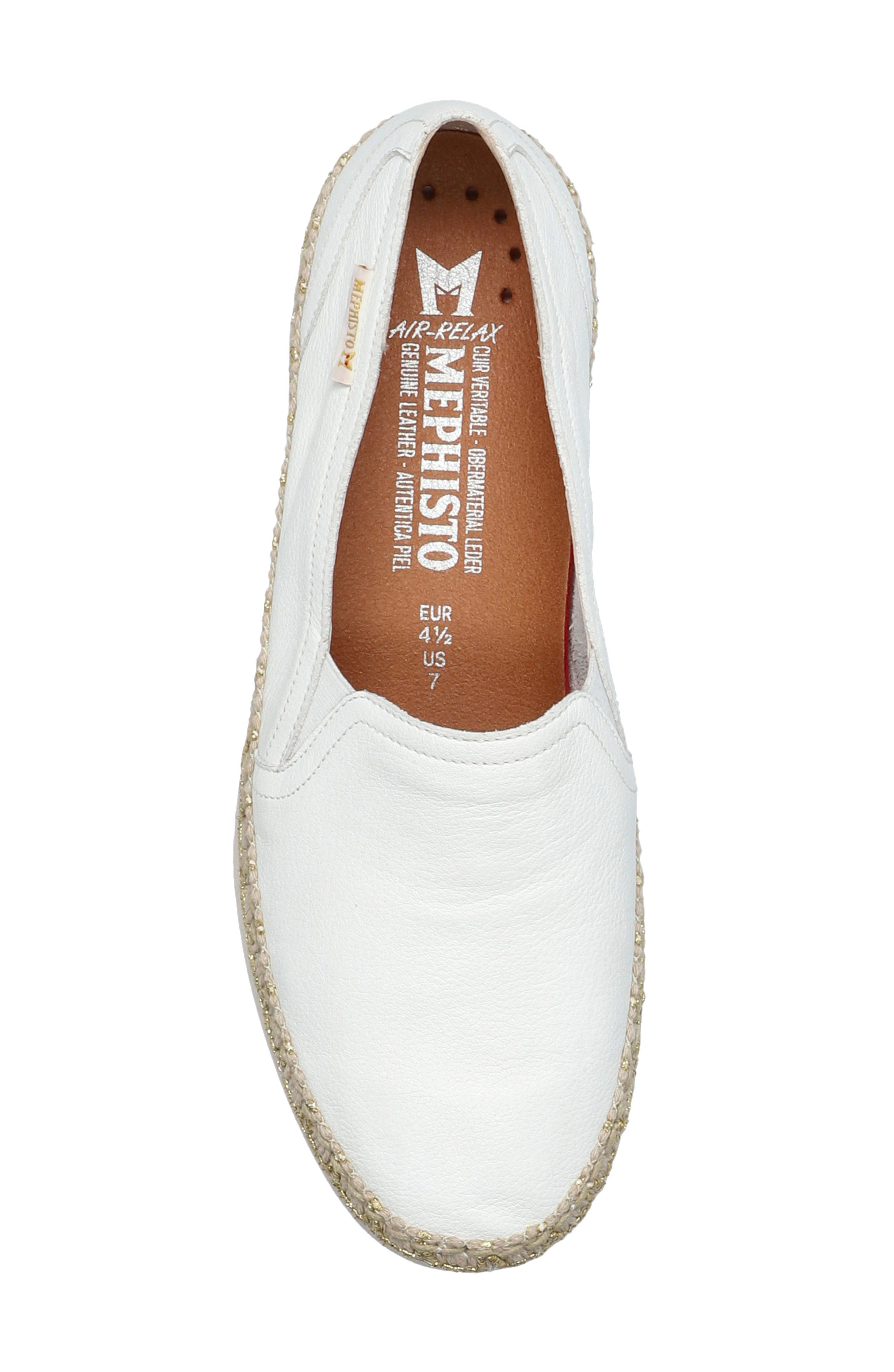 Mephisto Valina Slip-On Shoe, Alternate, color, White
