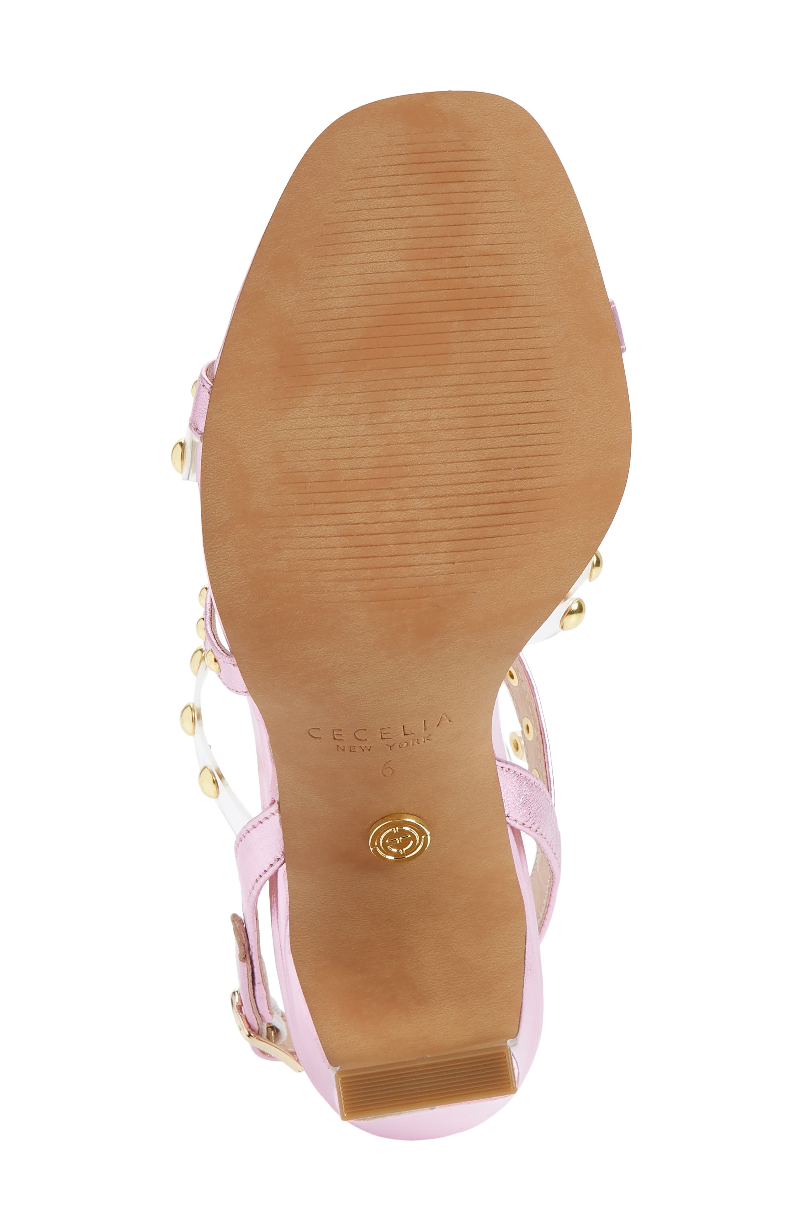 Vanessa Studded Sandal, Alternate, color, ICE PINK LEATHER