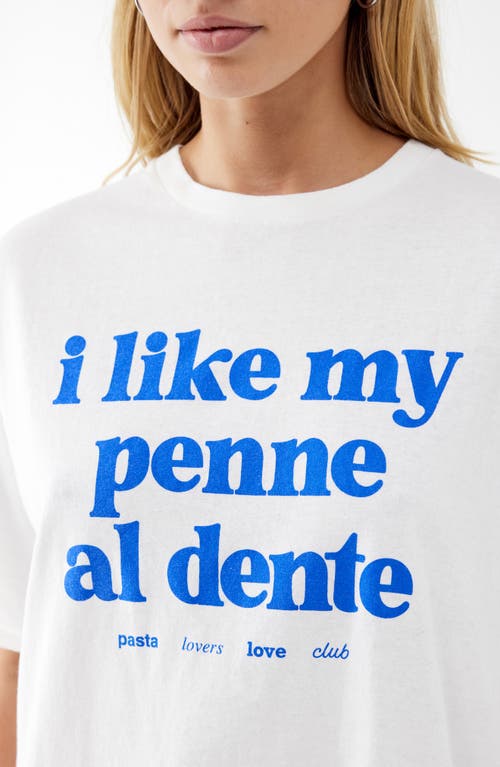 Bdg Urban Outfitters Al Dente Oversize Cotton Graphic T-shirt In White