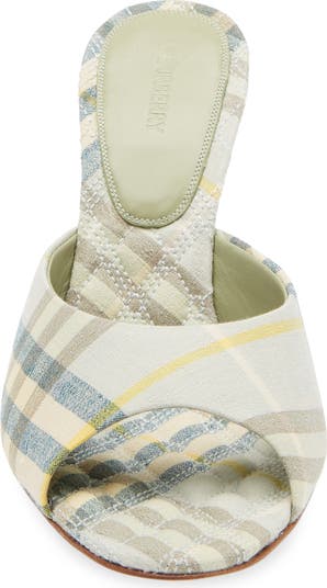 Burberry Mews Check Slide Sandal (Women) | Nordstrom