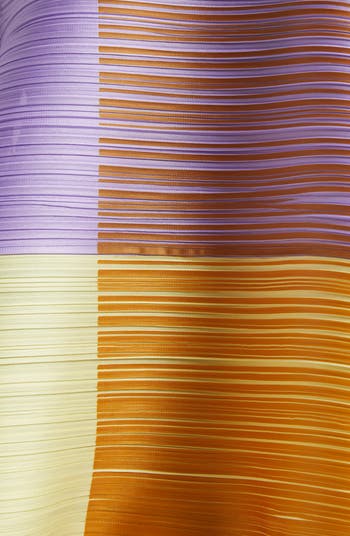 新品　大人気！！Pleats please Photon Bounce トップ Pleats Please by Issey Miyake Photo Bounce Top Purple/Yellow