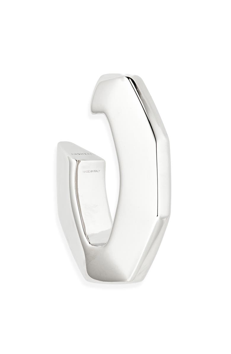 Givenchy Large Chain Link Hoop Earrings, Alternate, color, Silvery