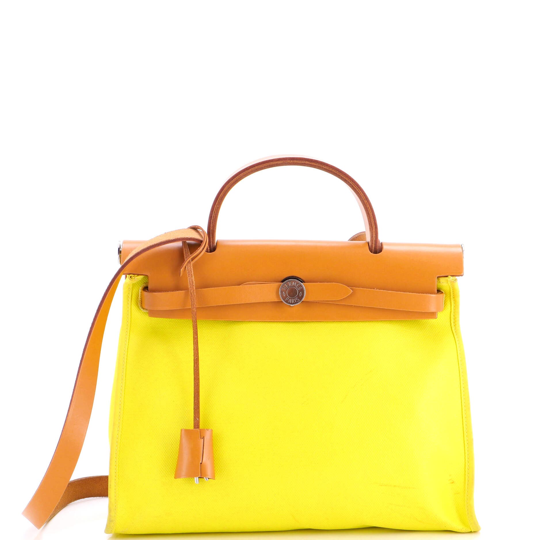 Herbag Zip Berline Vache Canvas and Leather 31, Main, color, Lime