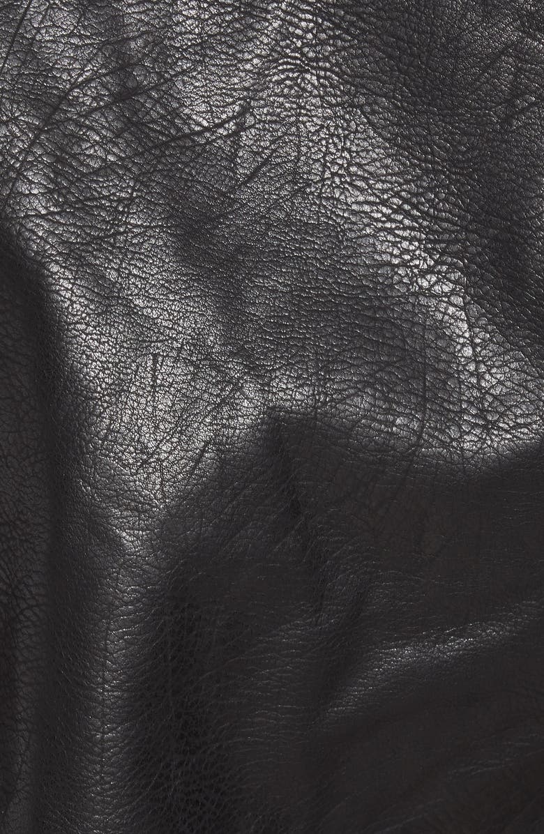 BLANKNYC Faux Leather Moto Jacket, Alternate, color, Onyx